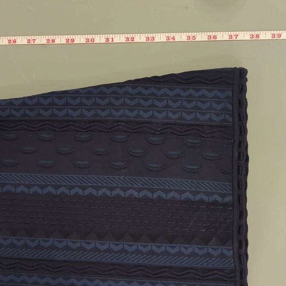 Ann Taylor Dress Navy Sleeveless Textured Knit Stretch size Medium - Picture 12 of 12